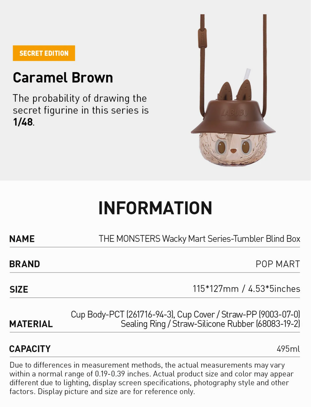 Pop Mart Labubu Tumbler Single Blind Box