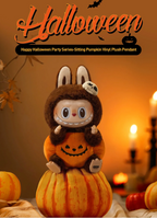 Pop Mart Labubu Pumpkin Vinyl Plush Pendant Happy Halloween Party Series