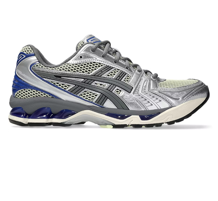 ASICS Gel-Kayano 14 Soft Yellow Asics Blue