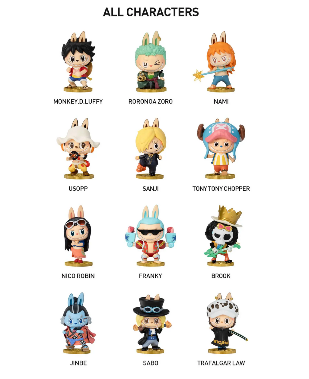 Pop Mart Labubu One Piece Series