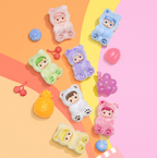 Pop Mart HACIPUPU Gummy Bear Series Vinyl Plush Pendant Sealed Case (6 Blind Box)