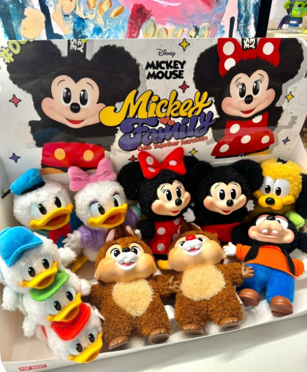 Pop Mart Disney Mickey Family Together Series Plush Keychain