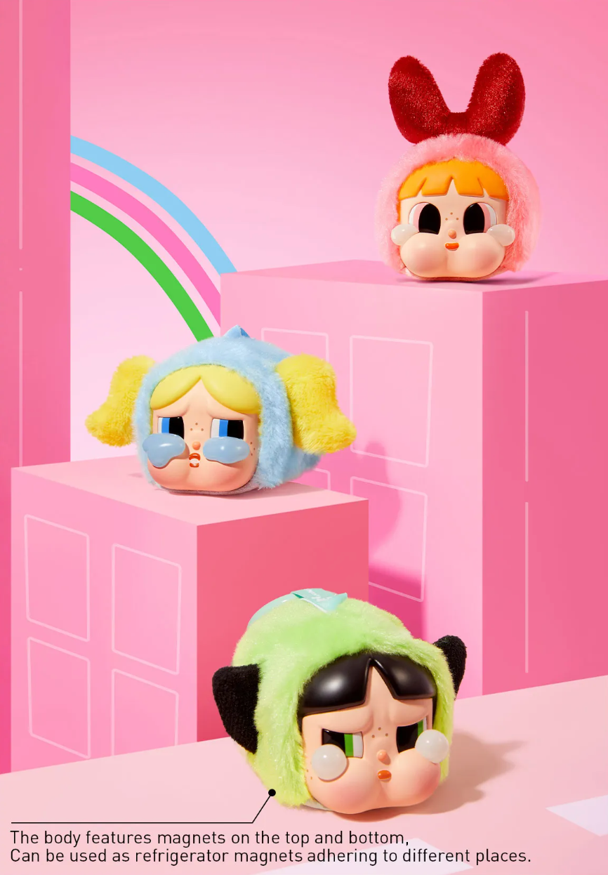 Pop Mart CryBaby x Powerpuff Girls Series Vinyl Face Plush Sealed Case (6 Blind Boxes)