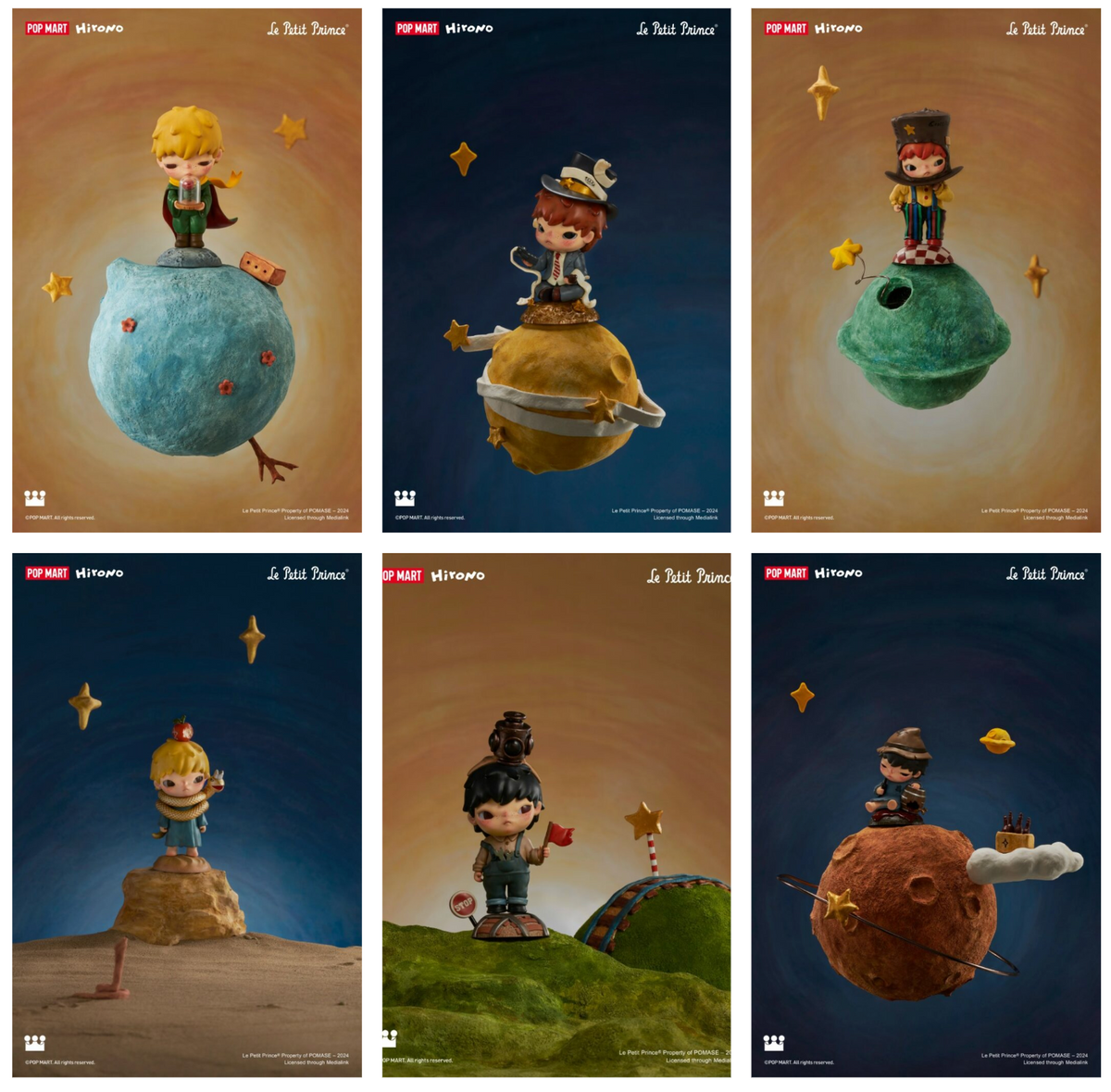 Pop Mart Hirono x Le Petit Prince Series Figures Single Blind Box