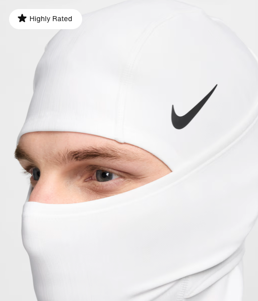 Nike Pro Hyperwarm Hood White