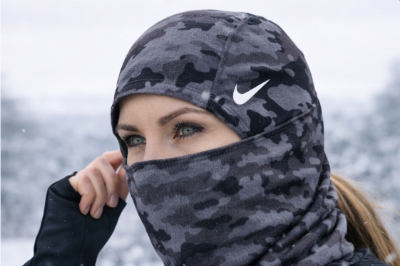 Nike Pro Hyperwarm Hood Grey
