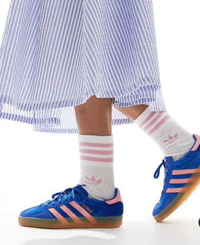 adidas Gazelle Indoor Blue Semi Pink Spark (Women's)