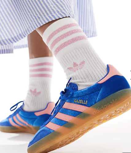 adidas Gazelle Indoor Blue Semi Pink Spark (Women's)