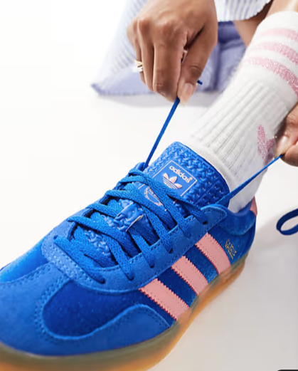 adidas Gazelle Indoor Blue Semi Pink Spark (Women's)