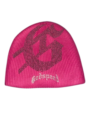 Godspeed Studded Beanie Pink