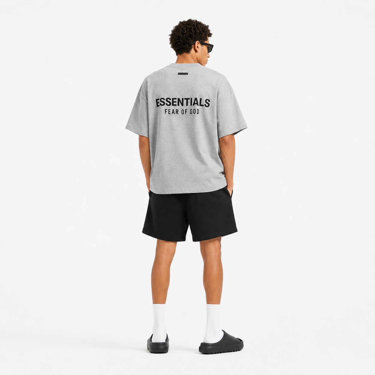 Fear of God Essentials Jersey Crewneck T-Shirt 'Light Heather Grey'