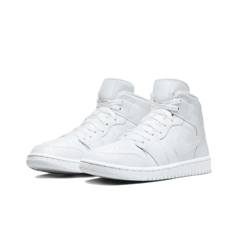 Jordan 1 Mid Triple White (2022) (Women's)
