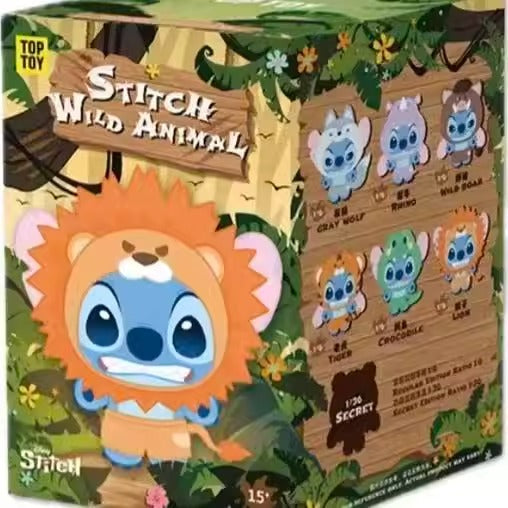 TOPTOY Disney Stitch Wild Animal Series Vinyl Plush Blind Box
