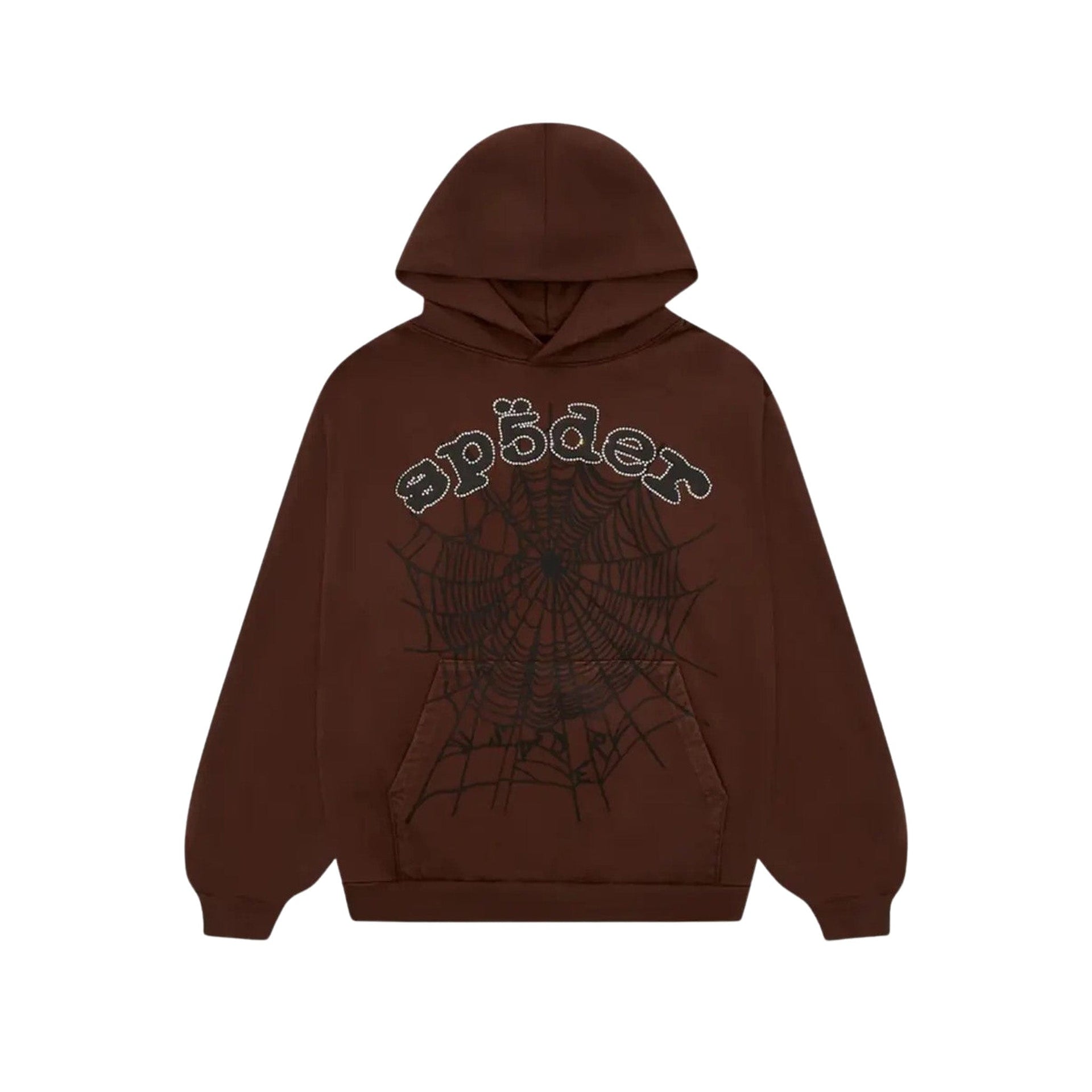 Sp5der OG Web V2 Hoodie ComplexCon Exclusive - Brown